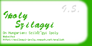 ipoly szilagyi business card